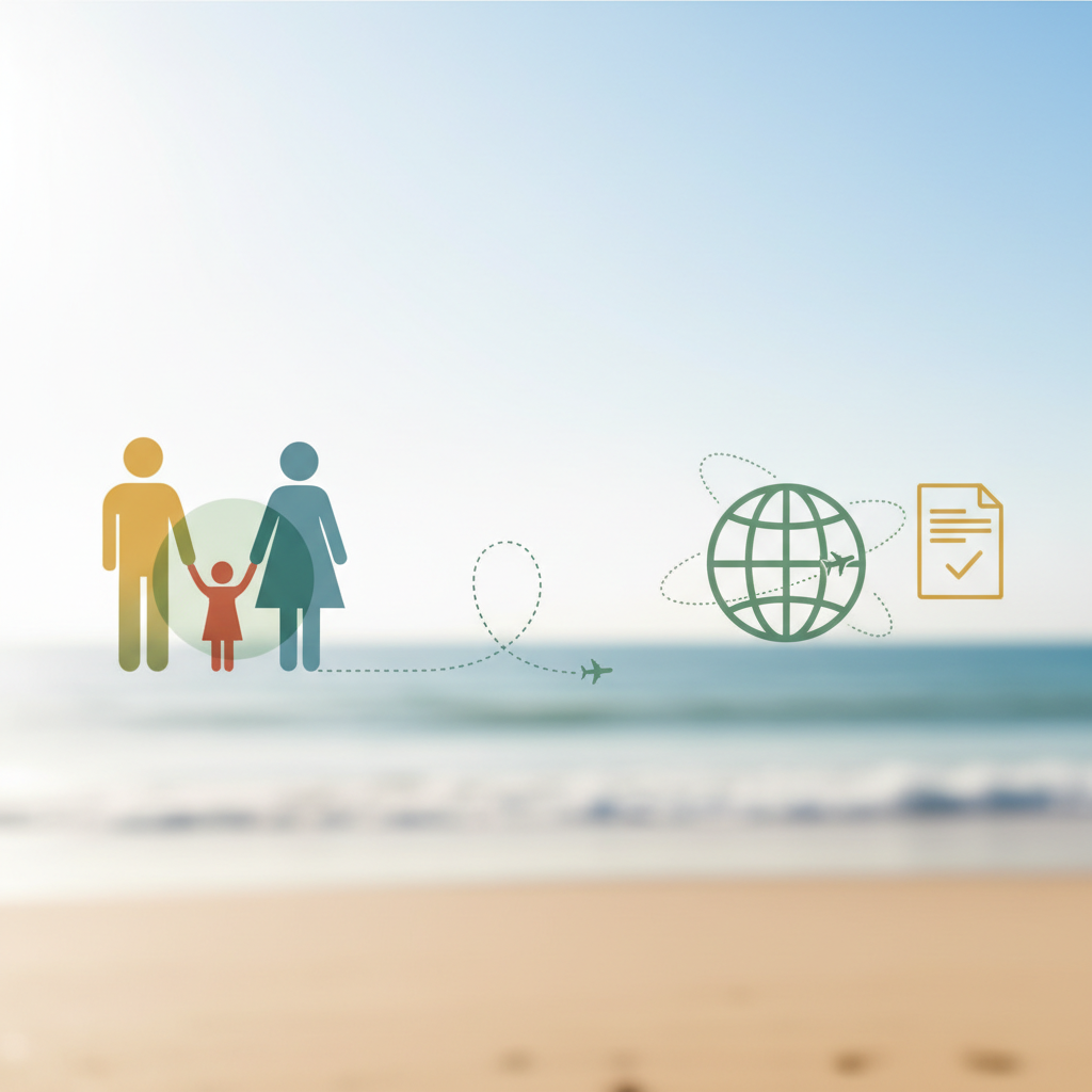 Co-ouderschap en vakantieplanning in het buitenland - Illustratie over vakantie buitenland in België