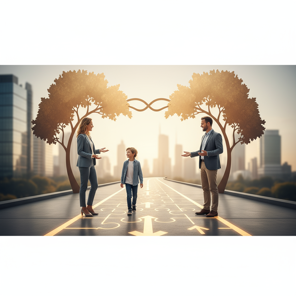 Co-ouderschap succesvol maken: 10 tips - Illustratie over co-ouderschap in België