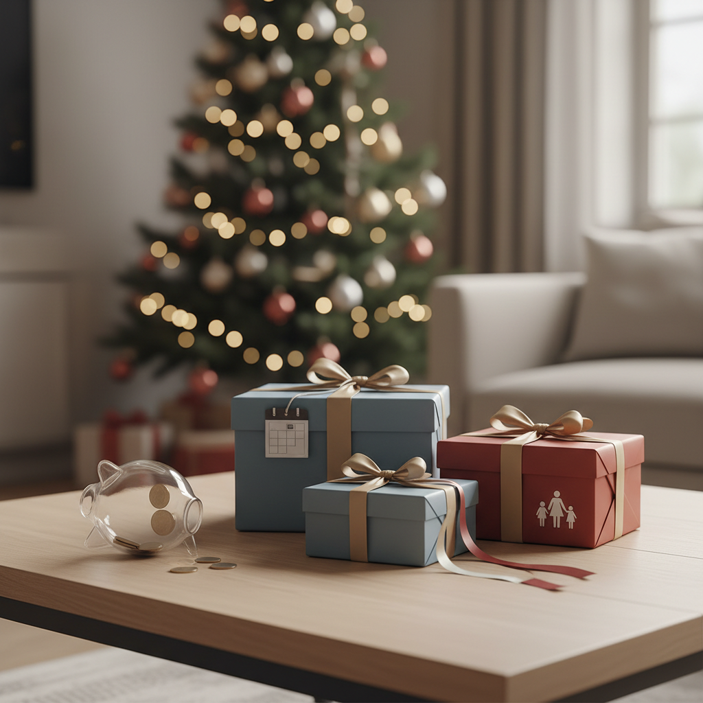 Kerstcadeaus en verjaardagsgiften na scheiding - Illustratie over cadeaus scheiding in België