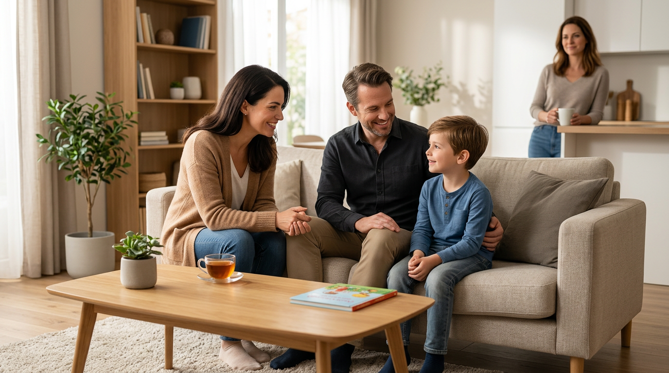 Kinderen en kennismaken met nieuwe partner van ex - Illustratie over nieuwe partner ex in België