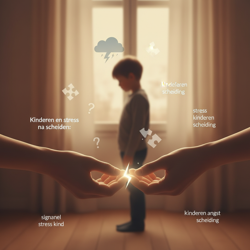 Kinderen en stress na scheiding: Signalen herkennen - Illustratie over stress kinderen scheiding in België