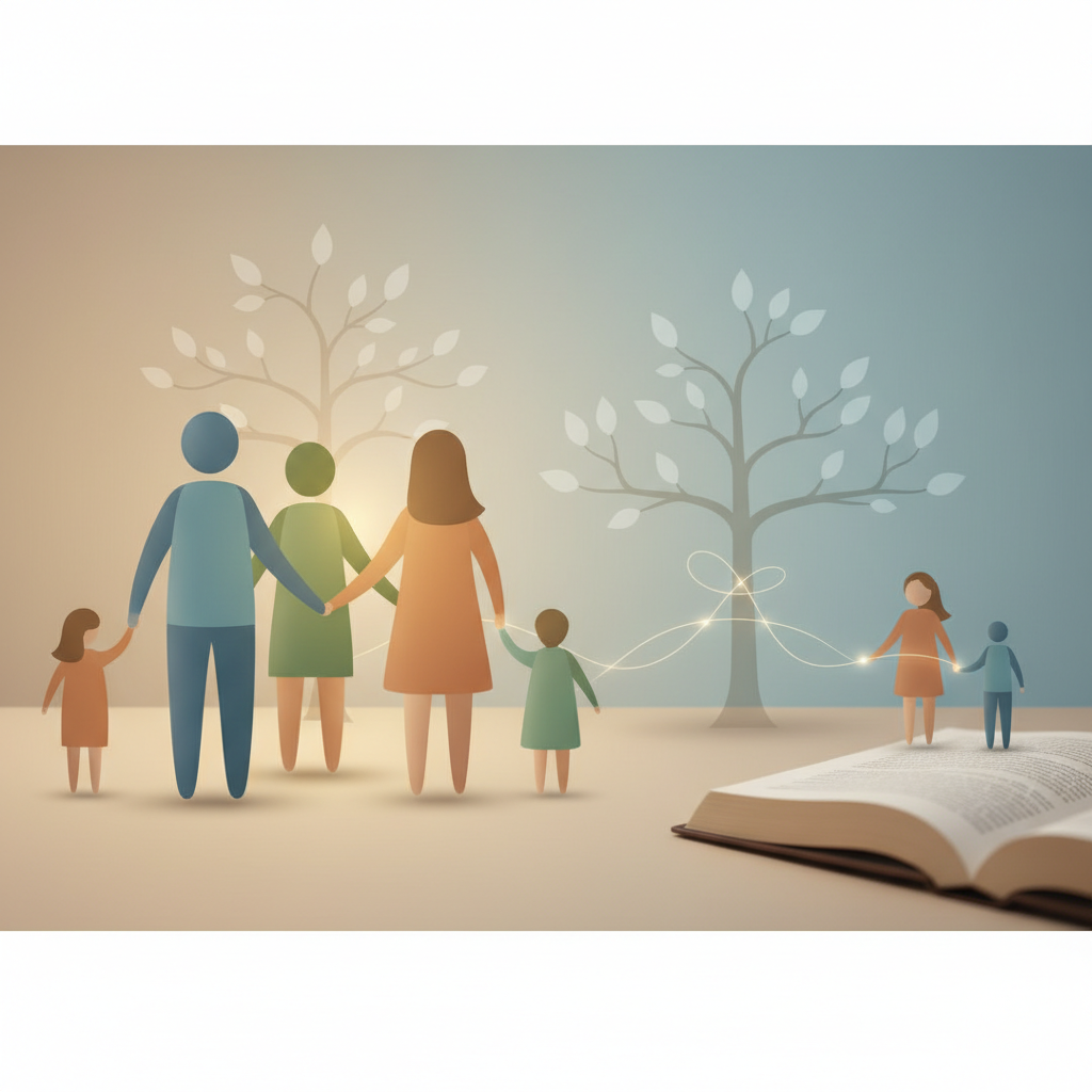 Kinderen uit andere relatie: Rol bij echtscheiding - Illustratie over kinderen vorige relatie in België