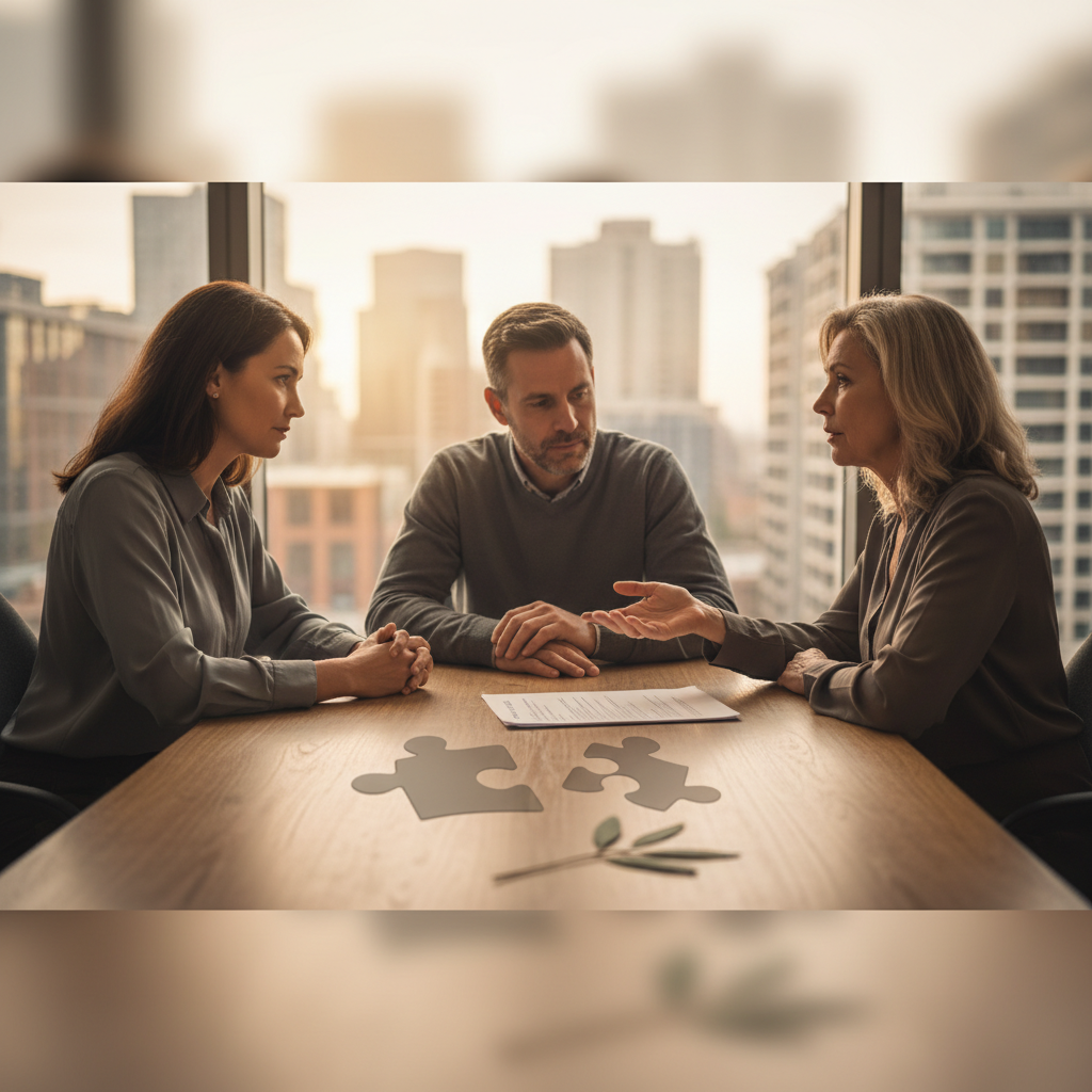 Mediation bij echtscheiding: Hoe werkt het? - Illustratie over mediation scheiding in België