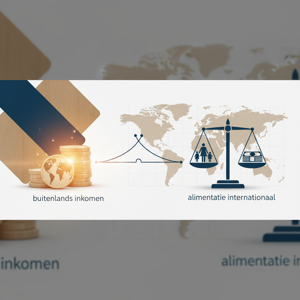 Onderhoudsgeld en buitenlands inkomen: Berekening - Illustratie over buitenlands inkomen in België