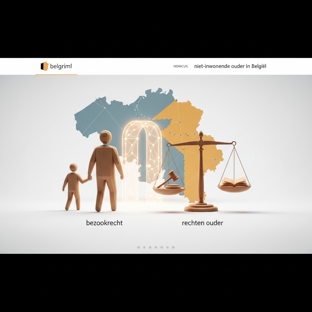 Rechten van de niet-inwonende ouder in België - Illustratie over niet-inwonende ouder in België