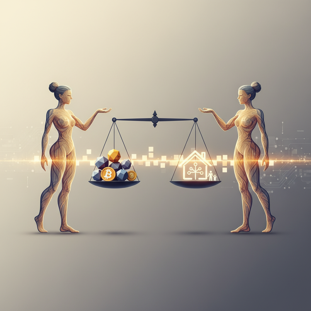 Scheiding en crypto: Digitaal vermogen verdelen - Illustratie over crypto scheiding in België