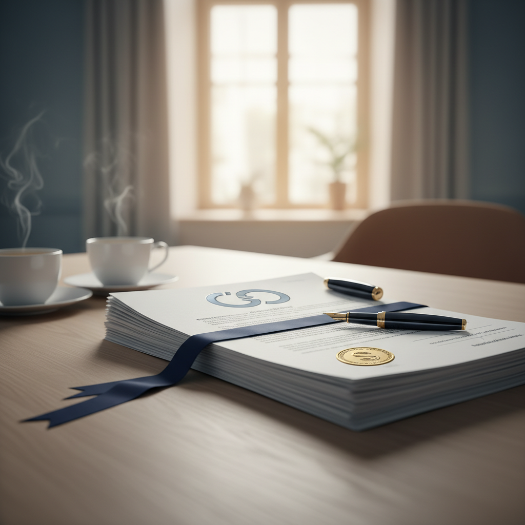 Scheiding en de notariële akte: Wat staat erin? - Illustratie over notariële akte in België