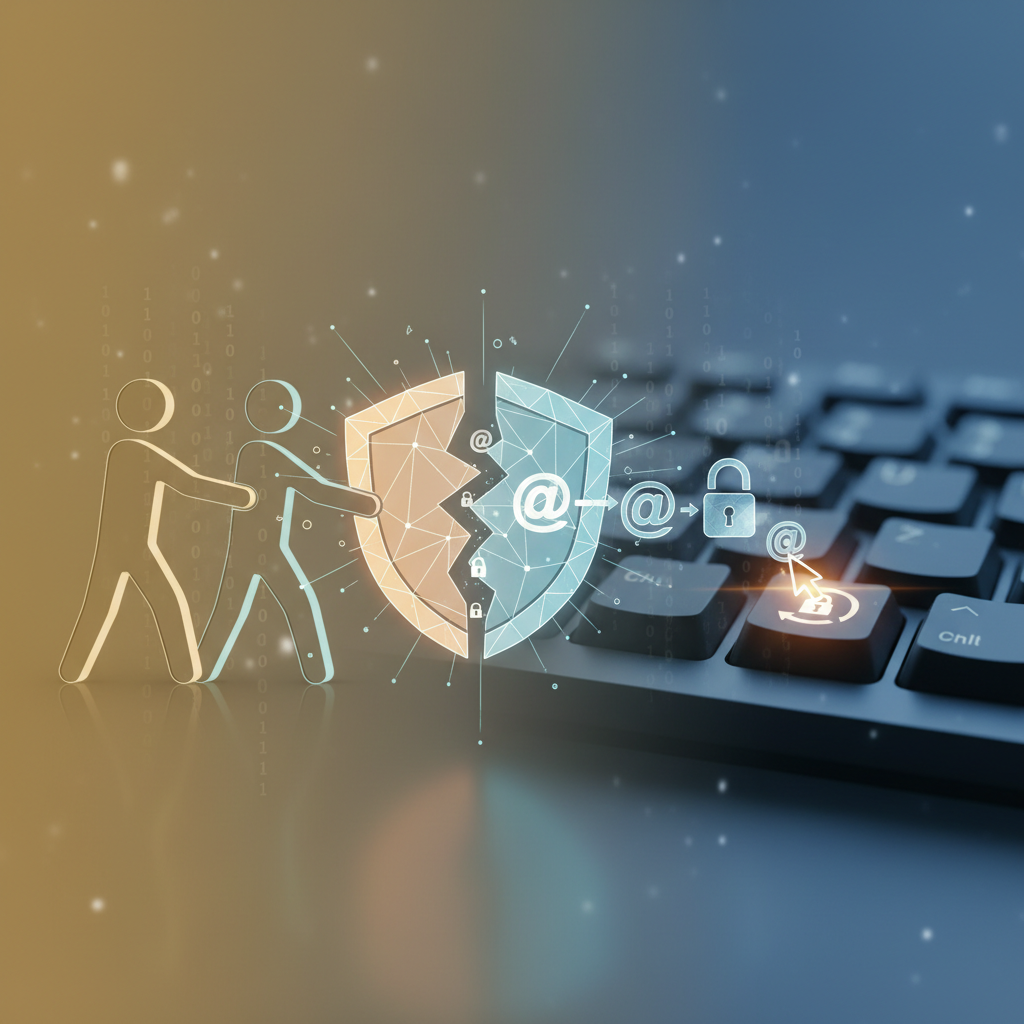 Scheiding en digitale veiligheid: Accounts beschermen - Illustratie over digitale veiligheid in België
