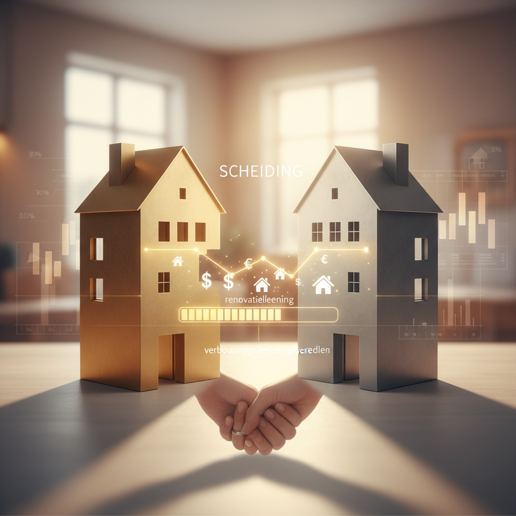 Scheiding en renovatielening: Wie betaalt af? - Illustratie over renovatielening scheiding in België