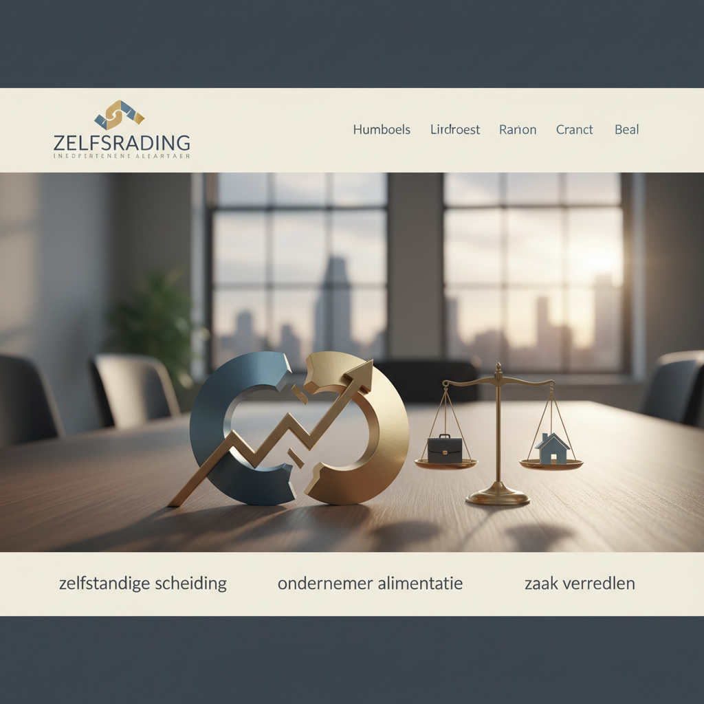 Scheiding en zelfstandig ondernemen: Bijzondere aandachtspunten - Illustratie over zelfstandige scheiding in België
