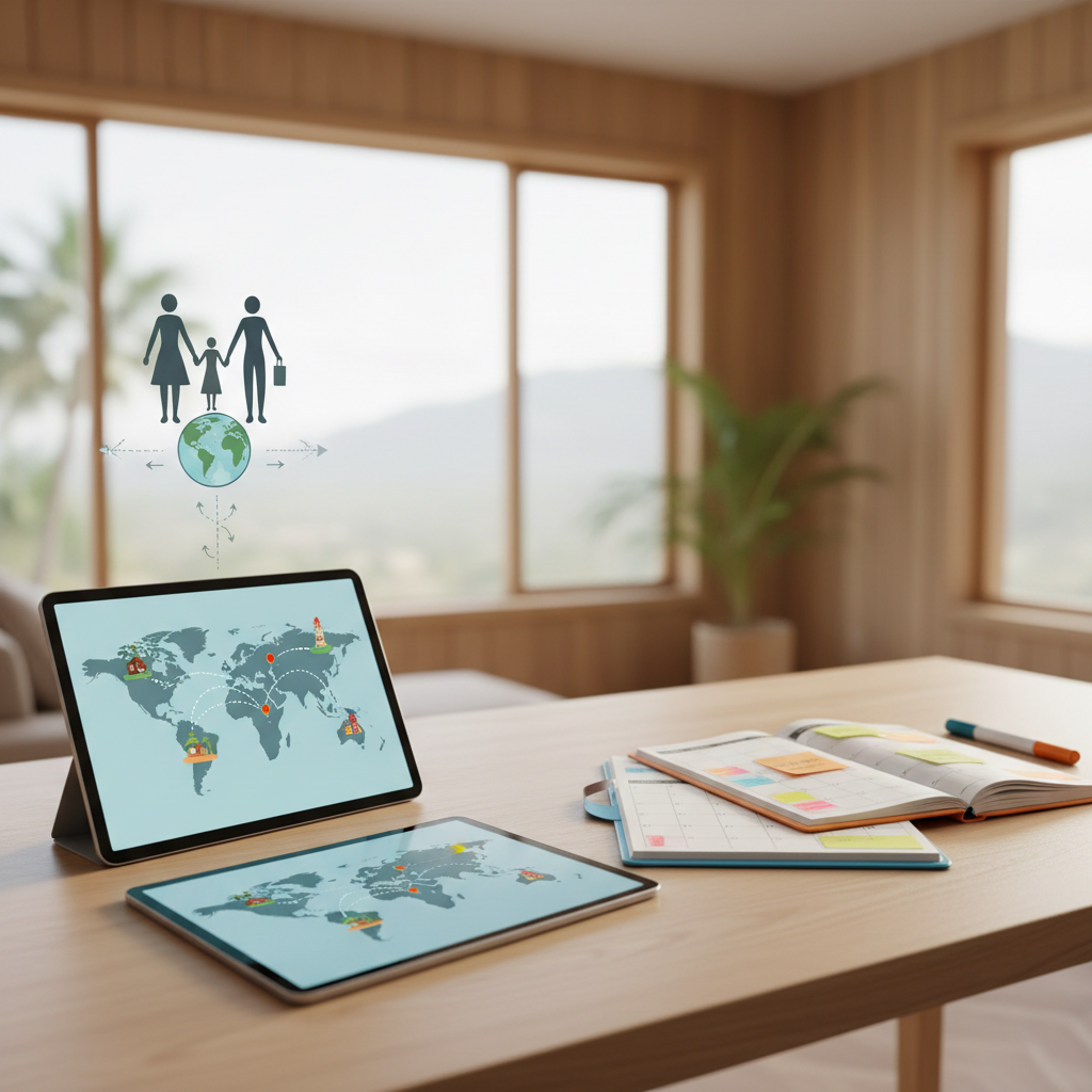 Afbeelding bij artikel: Vakantie plannen met gescheiden ouders