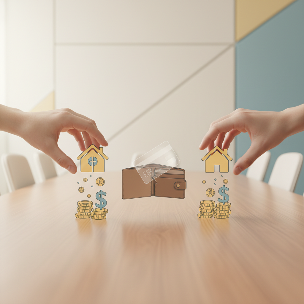 Bankrekeningen bij scheiding: Verdeling en afsluiten - Illustratie over bankrekening scheiding in België