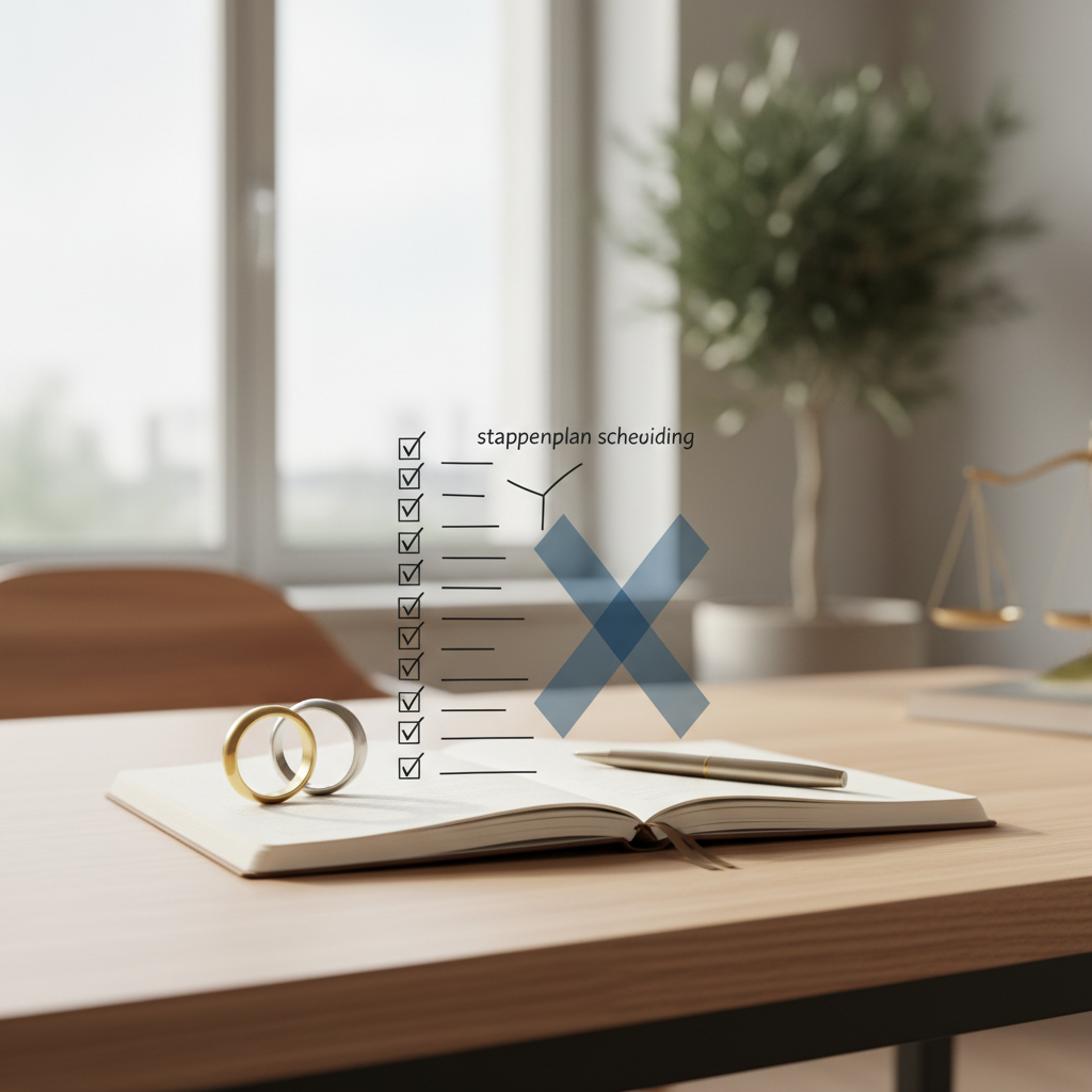 Checklist echtscheiding: 20 punten om niet te vergeten - Illustratie over checklist scheiding in België