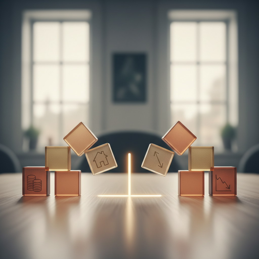 Gemeenschappelijk eigendom verdelen: Stap voor stap - Illustratie over gemeenschappelijk eigendom in België