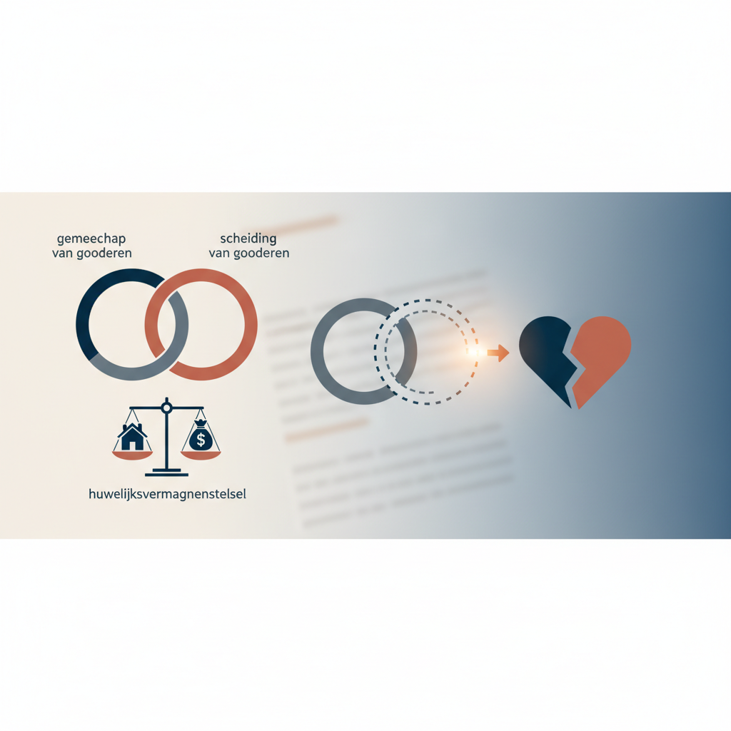 Huwelijksvermogensstelsel en scheiding: Wat betekent het? - Illustratie over huwelijksvermogensstelsel in België