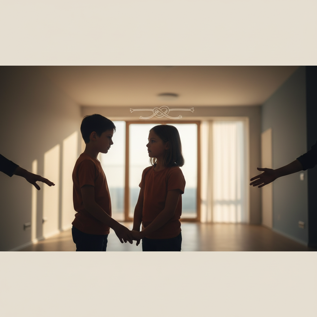 Kinderen en loyaliteitsconflict bij scheiding - Illustratie over loyaliteitsconflict kinderen in België