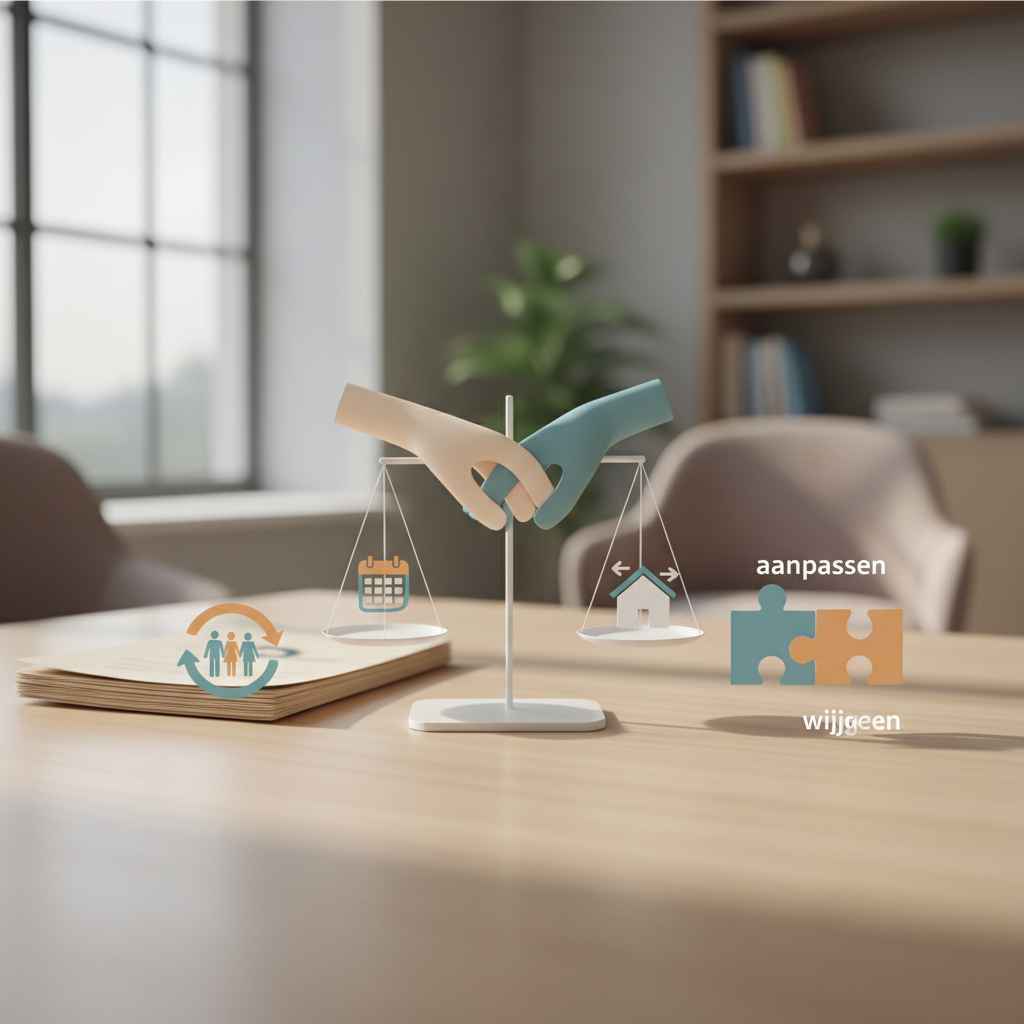 Kindregeling aanpassen: Wanneer en hoe wijzigen? - Illustratie over kindregeling aanpassen in België