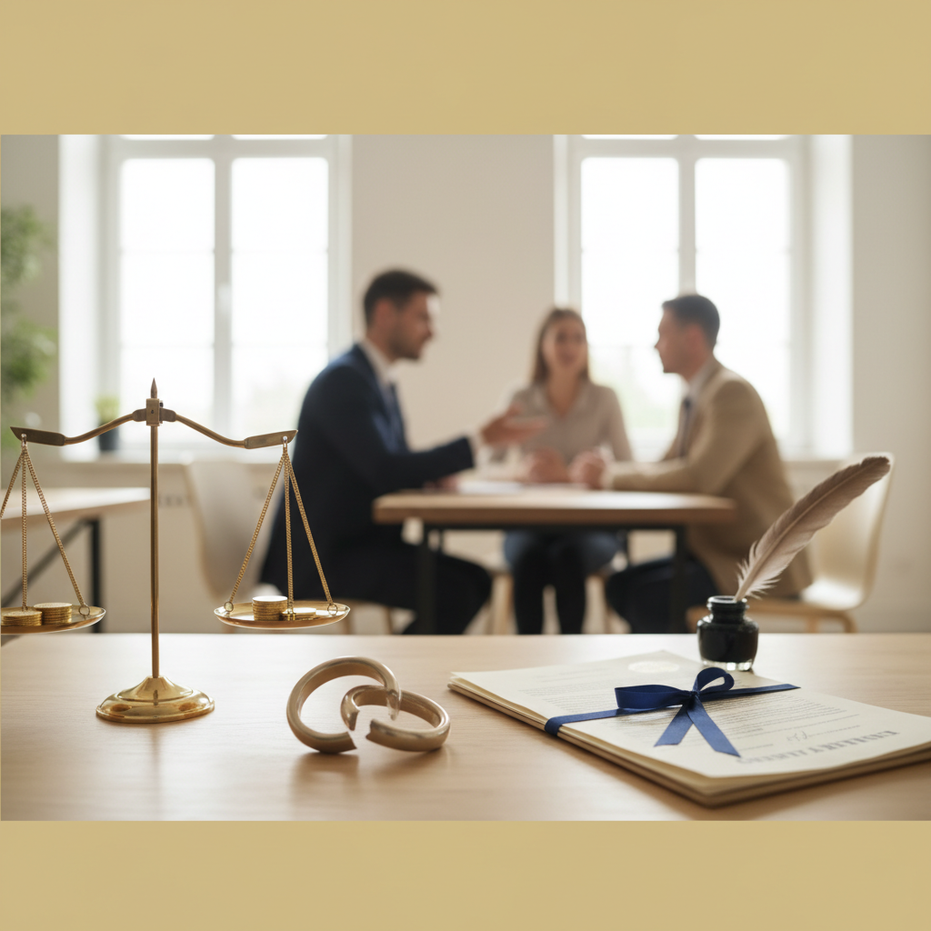 Notaris bij echtscheiding: Kosten en taken - Illustratie over notaris scheiding in België