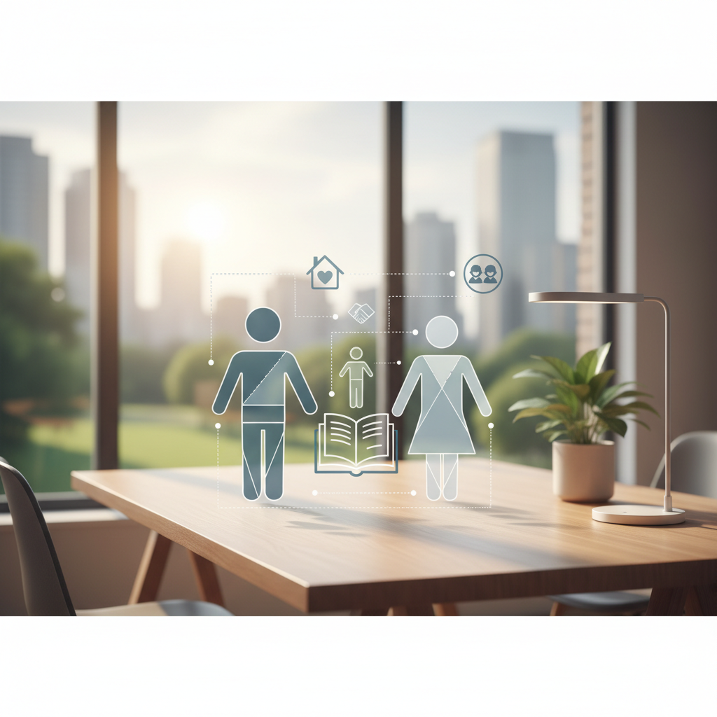 Omgangsregeling zonder advocaat: Stappenplan - Illustratie over omgangsregeling in België