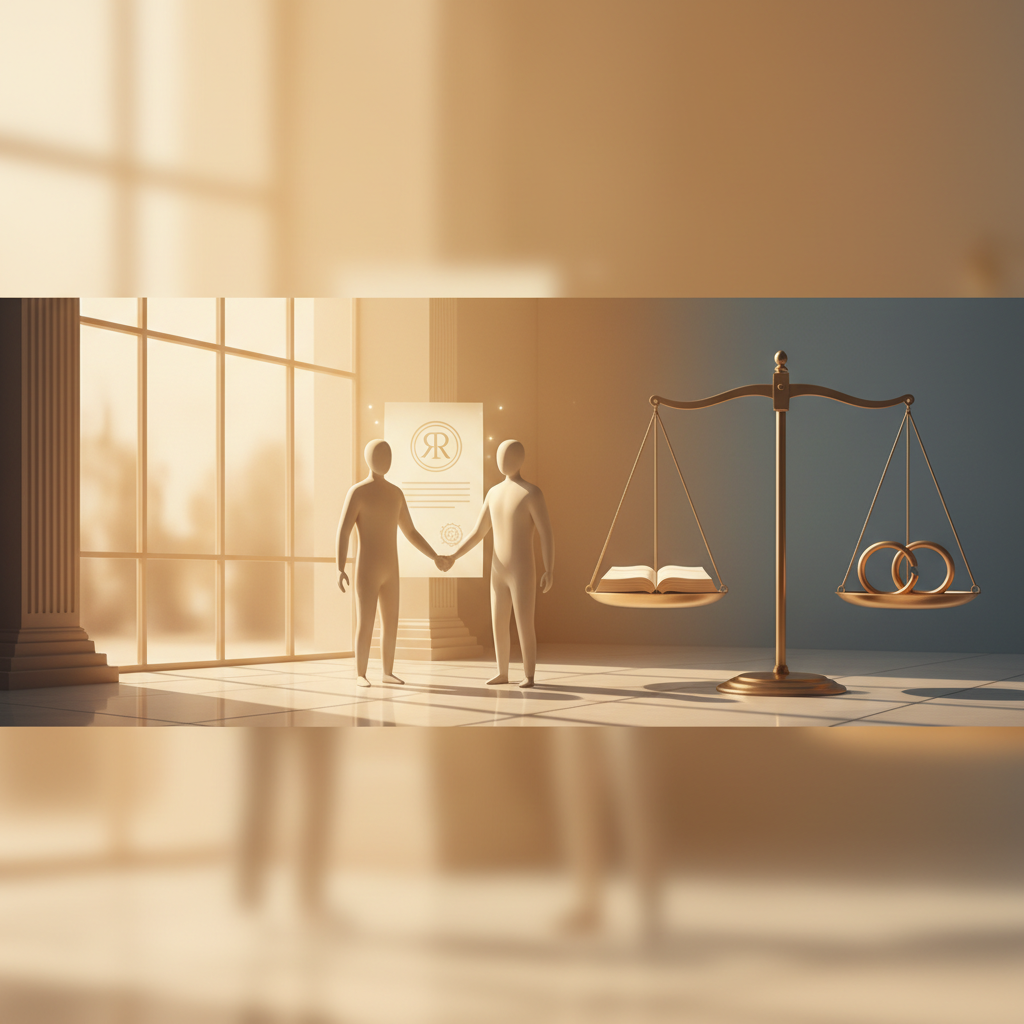 Rechtbankbekrachtiging echtscheiding: Waarom nodig? - Illustratie over rechtbankbekrachtiging in België