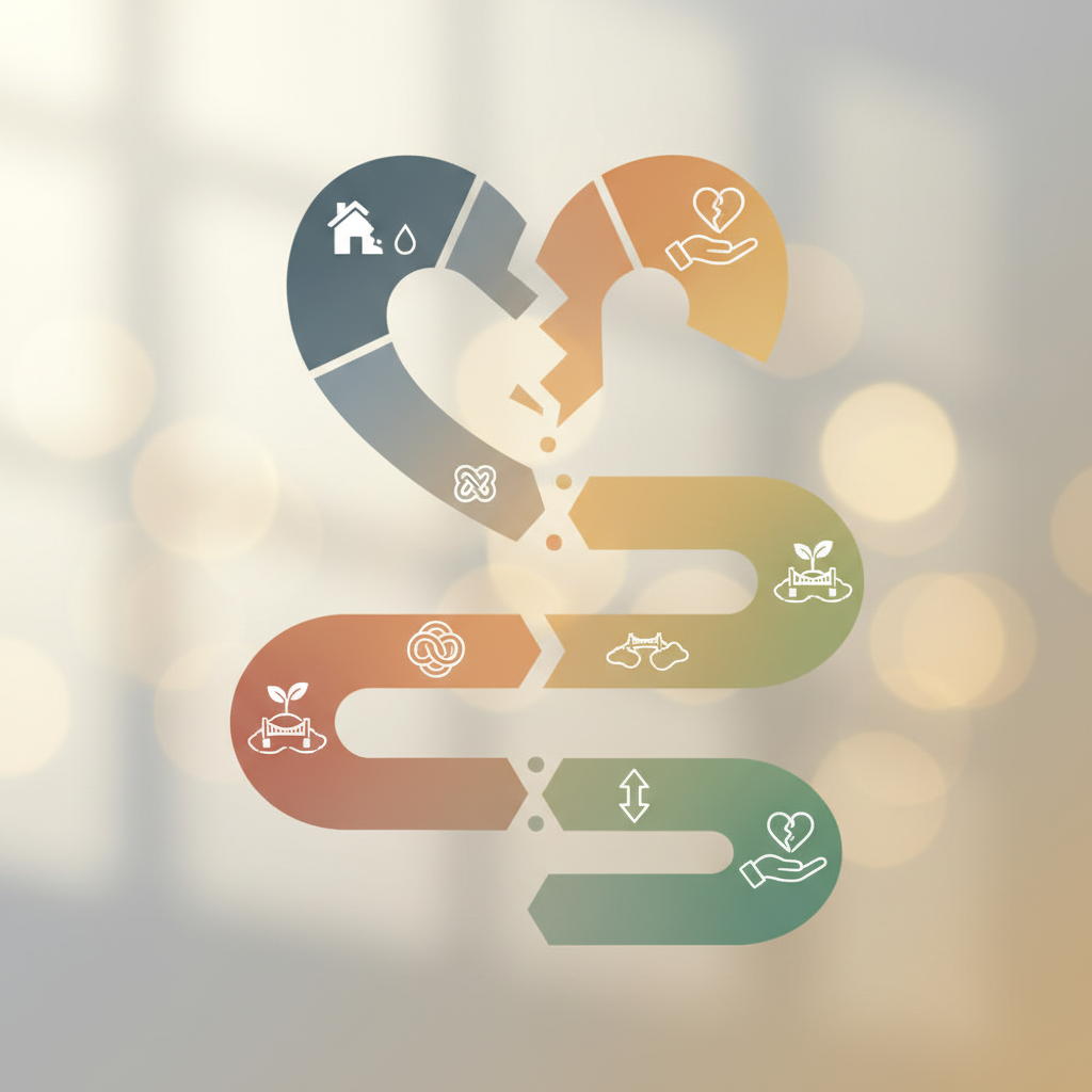 Afbeelding bij artikel: Rouwproces bij scheiding: De 5 fases doorlopen