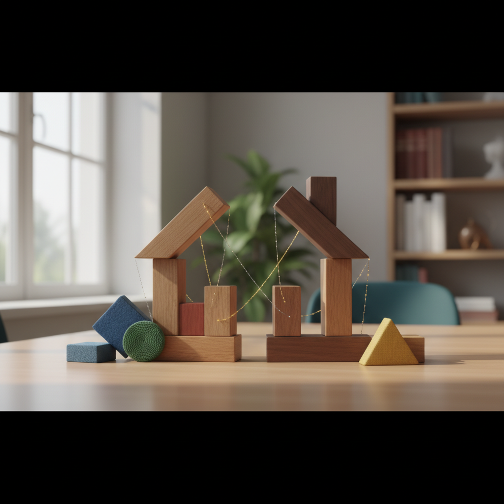 Scheiding in patchworkgezin: Extra uitdagingen - Illustratie over patchworkgezin scheiding in België