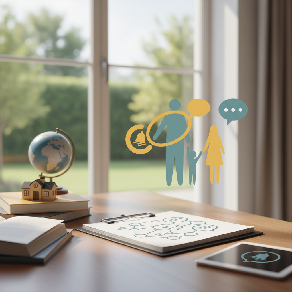 School en scheiding: wat moet je melden? - Illustratie over school in België