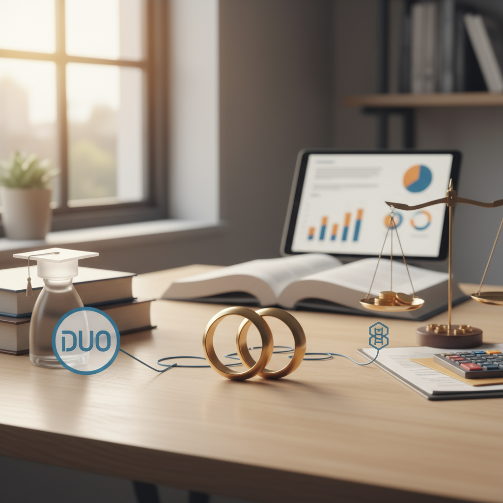 Studieschuld en echtscheiding: wie betaalt wat? - Illustratie over studieschuld in België