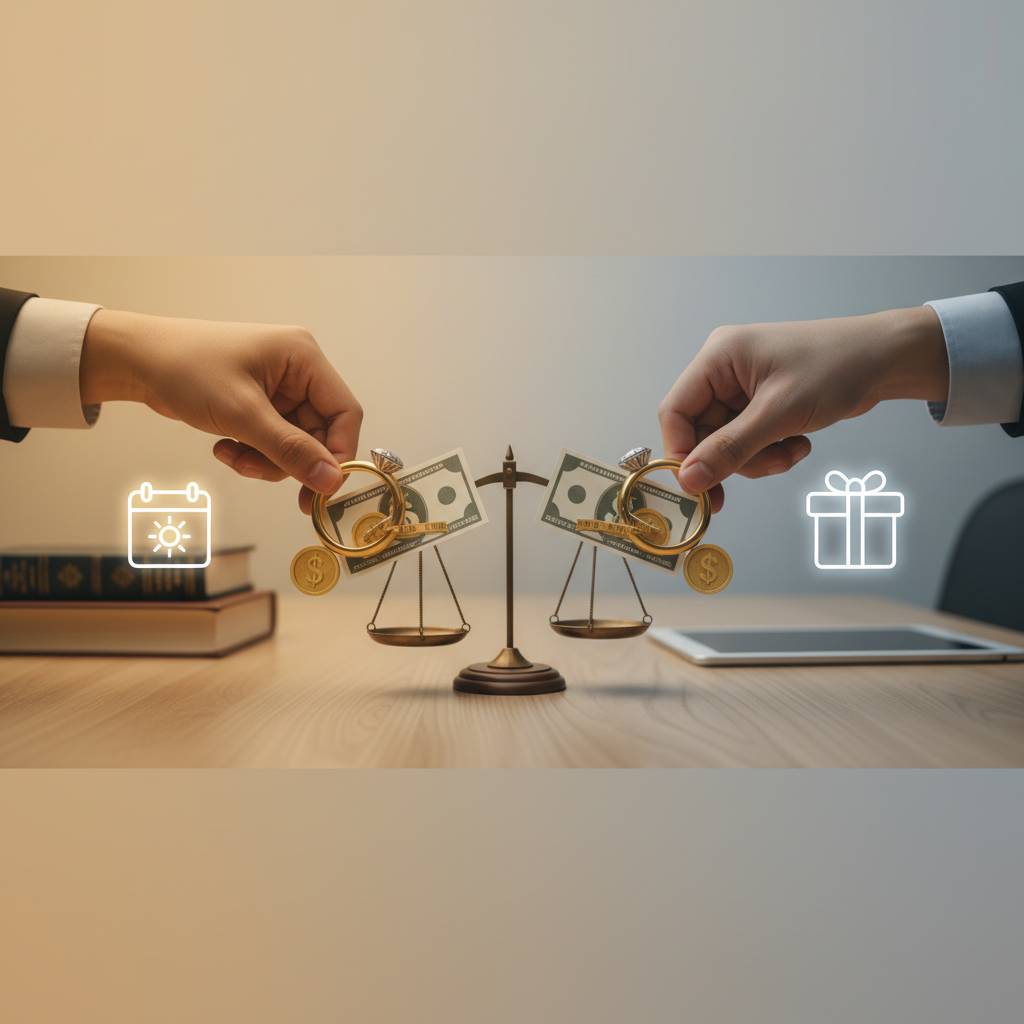 Afbeelding bij artikel: Vakantiegeld en eindejaarspremie: Verdeling bij scheiding