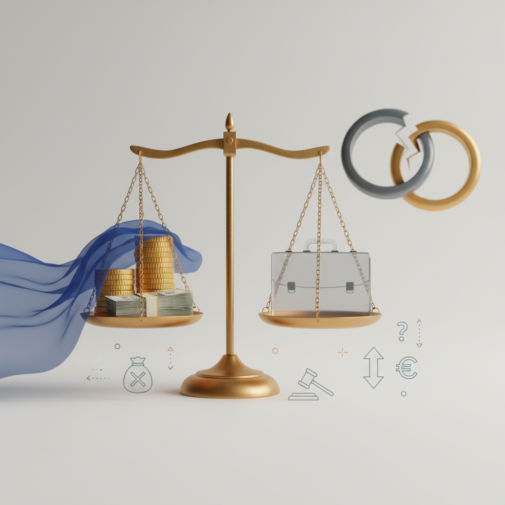 Vermogen verbergen bij scheiding: Sancties en risico - Illustratie over vermogen verbergen in België