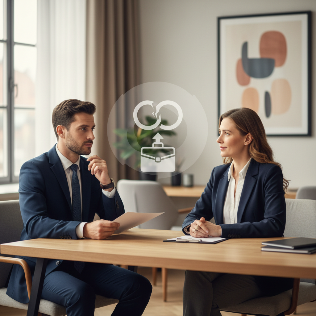 Werkgever informeren over scheiding: Tips - Illustratie over werkgever scheiding in België