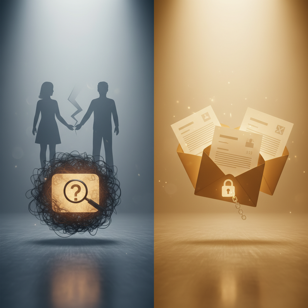 Afbeelding bij artikel: Zwarte schulden bij scheiding: Wat nu?